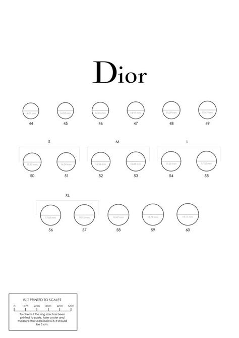 dior ring kaufen|Dior ring size chart.